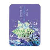 Sla de DATUM ABSTRACT FLORAL STAR Bat Mitzvah Magneet (Verticaal)