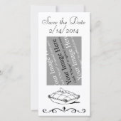 Sla de datum  Assepoester Photo Card Save The Date (Voorkant)