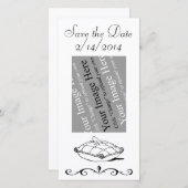 Sla de datum  Assepoester Photo Card Save The Date (Voorkant / Achterkant)