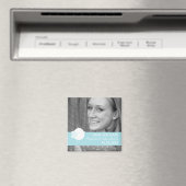 Sla de datum Baby shower aangepaste fotomagneten o Magneet (Insitu (Vaatwasser))