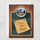 Sla de datum BBQ op Save The Date (Voorkant)