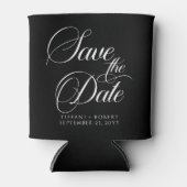 Sla de Datum Bewerkbare Kleuren Modern Minimalist Blikjeskoeler (Voorkant)