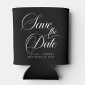 Sla de Datum Bewerkbare Kleuren Modern Minimalist Blikjeskoeler (Achterkant)