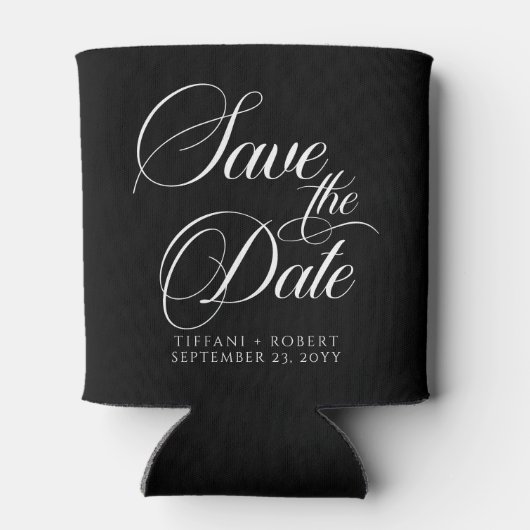 Sla de Datum Bewerkbare Kleuren Modern Minimalist Blikjeskoeler (Achterkant)