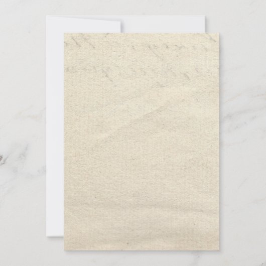 Sla de datum Bloemen en Goud op Perkament STD Save The Date (Achterkant)