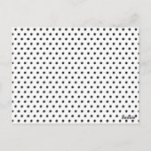 Sla de datum bloemige handgeschreven eenvoudige fo briefkaart (Achterkant)