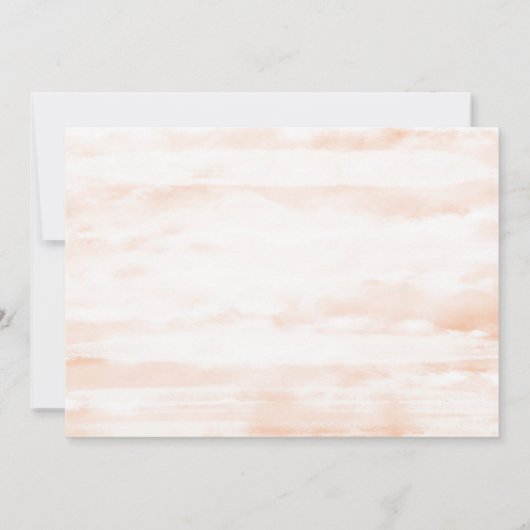 Sla de datum Blush Pink Flowers Save The Date (Achterkant)