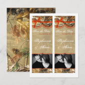 Sla de datum boek Mark Favors Hunters Camflouge Aankondigingskaart (Voorkant / Achterkant)