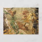 Sla de datum boek Mark Favors Hunters Camflouge Aankondigingskaart (Achterkant)