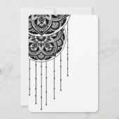 Sla de datum Boheemse Mandala Droomvanger op Save The Date (Achterkant)