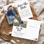 Sla de datum Boho minimalistische foto modern op Briefkaart<br><div class="desc">Leg de essentie van je liefdesverhaal vast met ons Save the Date Boho Minimalist Photo Modern Briefkaart. Dit briefkaart is een mix van hedendaags minimalisme en bohemien charme, waardoor het de perfecte keuze is voor het aankondigen van uw aanstaande bruiloft. Met uw gekoesterde verlovingen foto, wordt dit briefkaart een tastbare...</div>