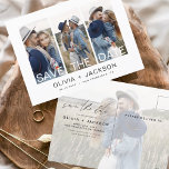 Sla de datum Boho minimalistische foto modern op Briefkaart<br><div class="desc">Leg de essentie van je liefdesverhaal vast met ons Save the Date Boho Minimalist Photo Modern Briefkaart. Dit briefkaart is een mix van hedendaags minimalisme en bohemien charme, waardoor het de perfecte keuze is voor het aankondigen van uw aanstaande bruiloft. Met uw gekoesterde verlovingen foto, wordt dit briefkaart een tastbare...</div>