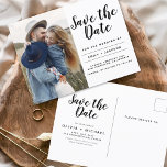 Sla de datum Boho minimalistische foto modern op Briefkaart<br><div class="desc">Leg de essentie van je liefdesverhaal vast met ons Save the Date Boho Minimalist Photo Modern Briefkaart. Dit briefkaart is een mix van hedendaags minimalisme en bohemien charme, waardoor het de perfecte keuze is voor het aankondigen van uw aanstaande bruiloft. Met uw gekoesterde verlovingen foto, wordt dit briefkaart een tastbare...</div>