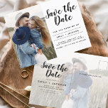 Sla de datum Boho minimalistische foto modern op Briefkaart<br><div class="desc">Leg de essentie van je liefdesverhaal vast met ons Save the Date Boho Minimalist Photo Modern Briefkaart. Dit briefkaart is een mix van hedendaags minimalisme en bohemien charme, waardoor het de perfecte keuze is voor het aankondigen van uw aanstaande bruiloft. Met uw gekoesterde verlovingen foto, wordt dit briefkaart een tastbare...</div>