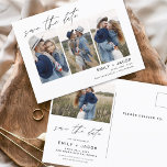 Sla de datum Boho minimalistische foto modern op Briefkaart<br><div class="desc">Leg de essentie van je liefdesverhaal vast met ons Save the Date Boho Minimalist Photo Modern Briefkaart. Dit briefkaart is een mix van hedendaags minimalisme en bohemien charme, waardoor het de perfecte keuze is voor het aankondigen van uw aanstaande bruiloft. Met uw gekoesterde verlovingen foto, wordt dit briefkaart een tastbare...</div>