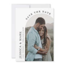 Sla de datum boog foto bruiloft