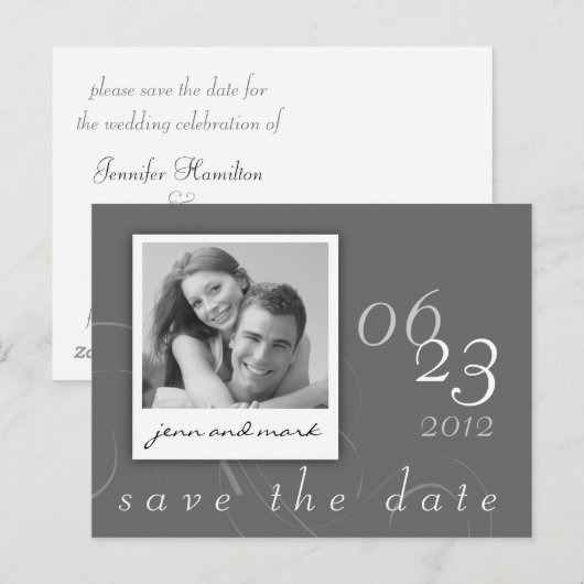 Sla de datum Briefkaart Foto 04 (Voorkant / Achterkant)