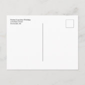 Sla de datum Briefkaart voor rustieke bruiloft (Achterkant)