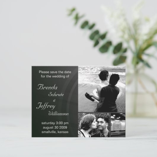 Sla de datum Briefkaarten foto (Staand voorkant)