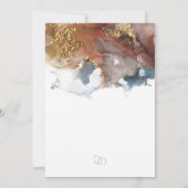 Sla de datum Bronze koper en gouden inktmarmer op Kaart (Achterkant)