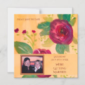 Sla de datum bruiloft aankondiging op (Voorkant)