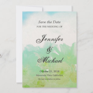 Sla de datum bruiloft bloemen unieke klassiek save the date