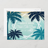 Sla de datum bruiloft briefkaart (Voorkant / Achterkant)