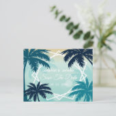 Sla de datum bruiloft briefkaart (Staand voorkant)