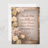 Sla de datum bruiloft briefkaarten (Voorkant / Achterkant)