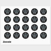 Sla de Datum Bruiloft Envelop Seal Ronde Sticker (Vel)