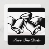 Sla de datum bruiloft klokken kaart (Voorkant / Achterkant)