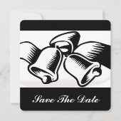 Sla de datum bruiloft klokken kaart (Voorkant)