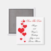 Sla de datum bruiloft magneet Sjabloon (Voorkant / Achterkant)