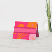 Sla de datum bruiloft Sinaasappel en roze (Achterkant)