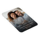 Sla de datum bruiloft Verloving foto Custom Magneet (Rechterzijde)