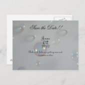 Sla de datum Bubble Edition op Aankondigingskaart (Voorkant / Achterkant)