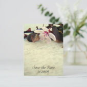 Sla de datum  Cherry Blossom Briefkaart (Staand voorkant)