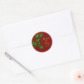 Sla de datum Chinese bamboe bruiloft sticker (Envelop)