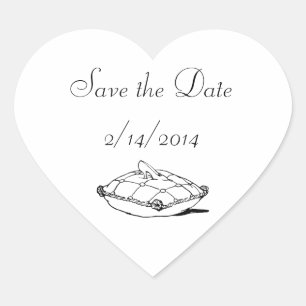 Sla de datum Cinderella Slipper Heart Stickers