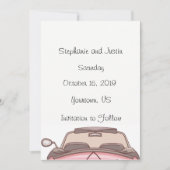 Sla de datum converteerbare auto op save the date (Voorkant)