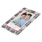 Sla de datum Cupids met Foto van Paar Magneet (Linkerzijde)