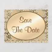 Sla de datum Damask Briefkaarten (Voorkant)