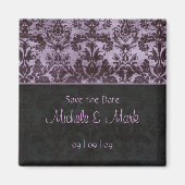 Sla de datum Damask Magnet 2b Paarse (Voorkant)