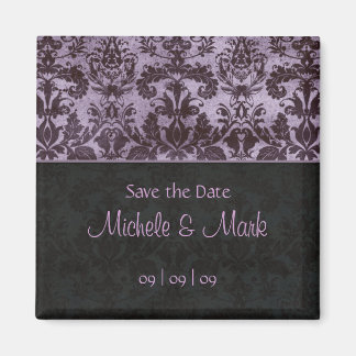 Sla de datum Damask Magnet 2b Paarse