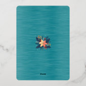 Sla de datum december 2026 bruiloft op folie uitnodiging (Achterkant)