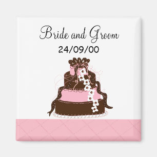 Sla de datum Designer Cake Magneet