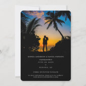 Sla de datum dubbelzijdig fotokaart op save the date (Achterkant)