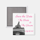 Sla de datum-Eiffeltower op Magneet (Voorkant / Achterkant)