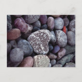 Sla de Datum Elegant Chic Schattige Pebble Heart Briefkaart (Achterkant)