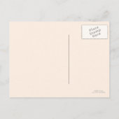 Sla de datum Elegant Monogram Paarse Briefkaart (Achterkant)